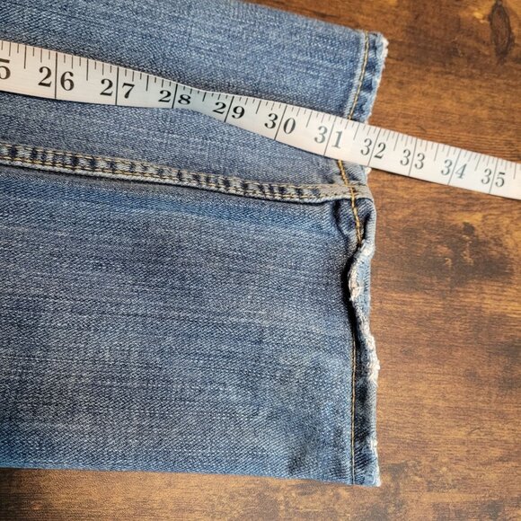 American Eagle Jeans 36x32 Made To Last Original Straight Medium Light Wash - Picture 10 of 11